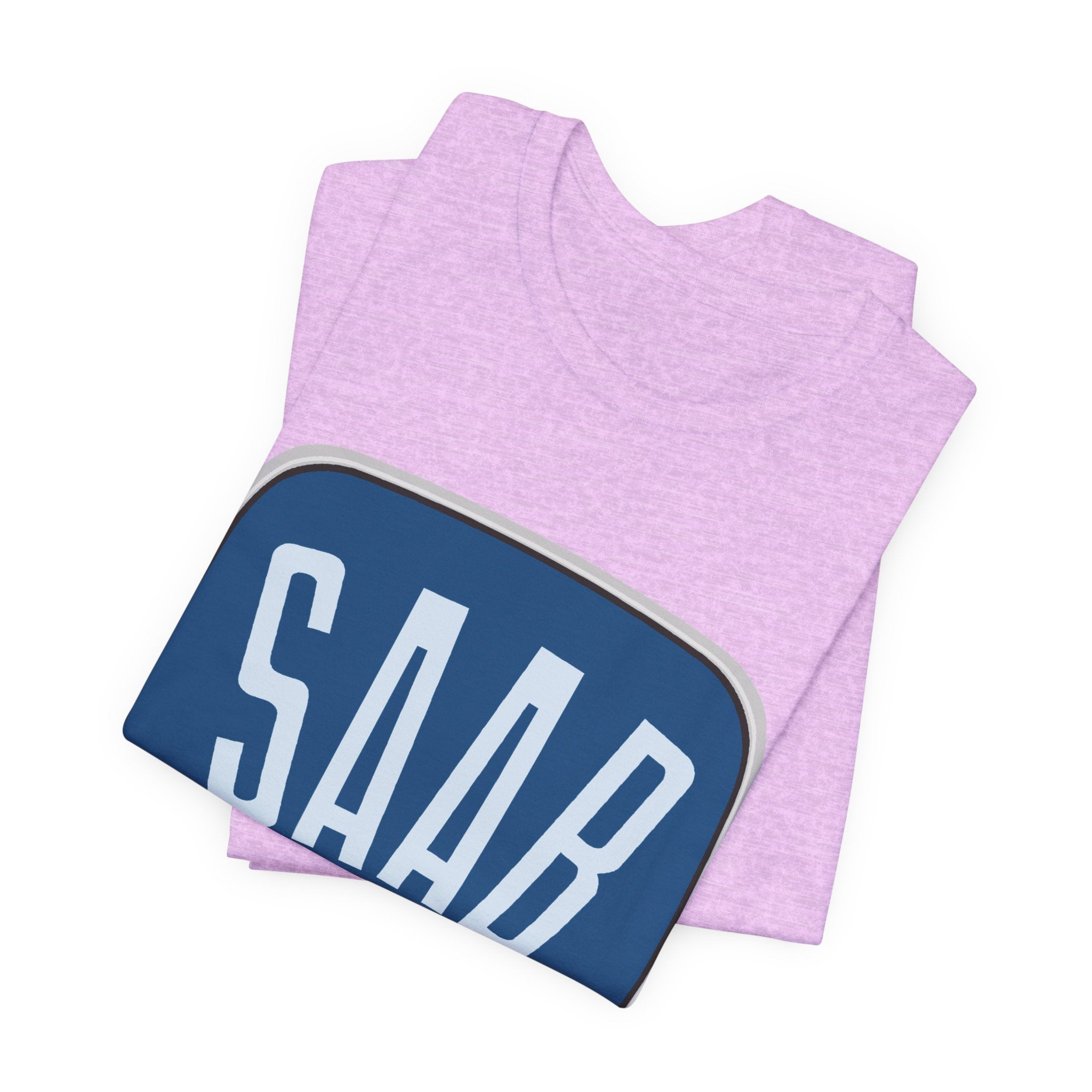 SAAB Retro Logo T-Shirt – Klassisk unisex tee i Airlume bomull | PatrikA