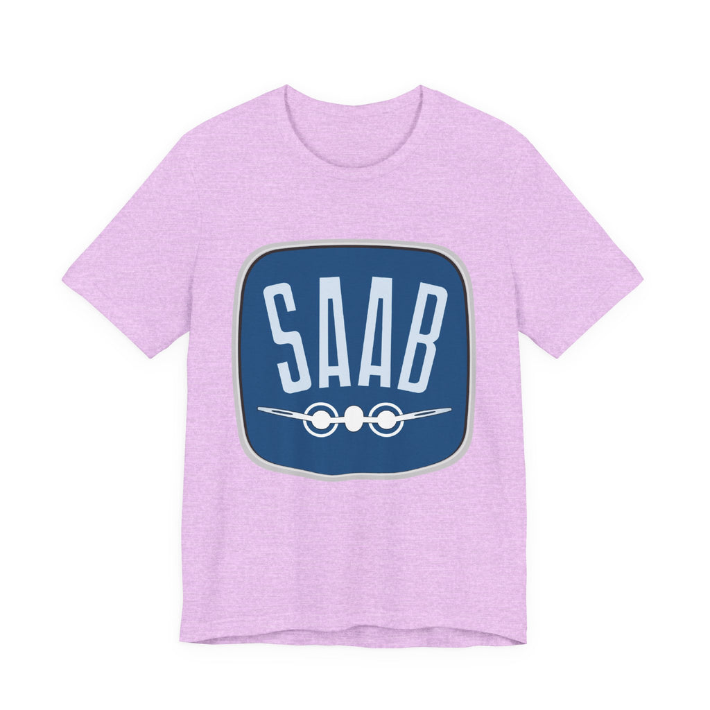 SAAB Retro Logo T-Shirt – Klassisk unisex tee i Airlume bomull | PatrikA