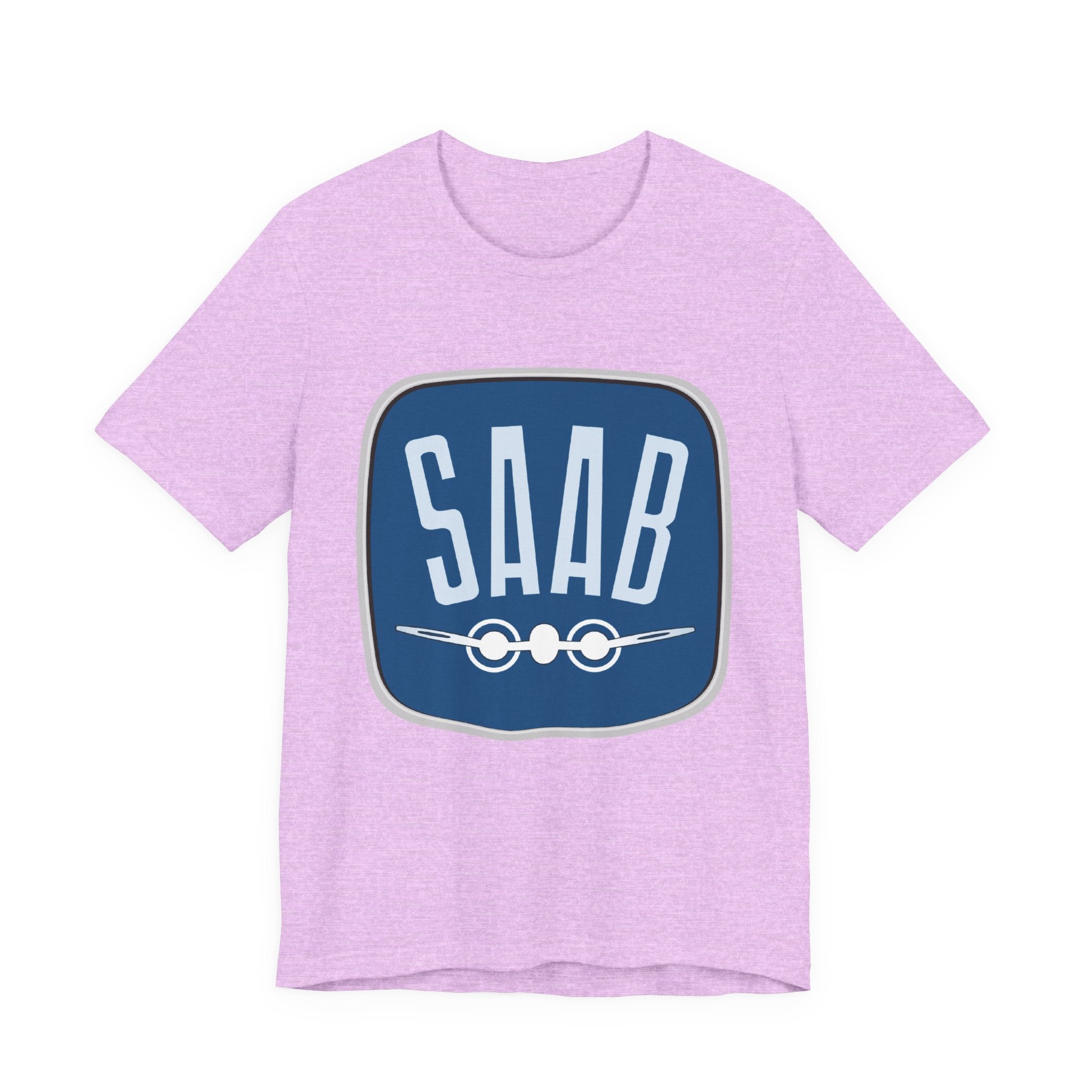 SAAB Retro Logo T-Shirt – Klassisk unisex tee i Airlume bomull | PatrikA
